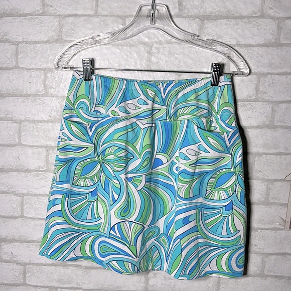 Icikuls printed colorful skirt size medium - Picture 2 of 9